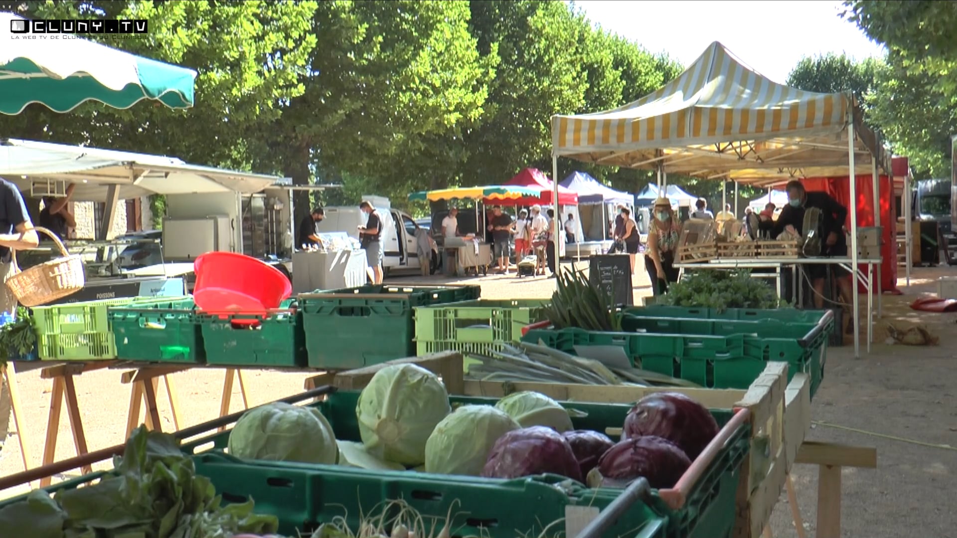 Le marché de Salornay-sur-Guye